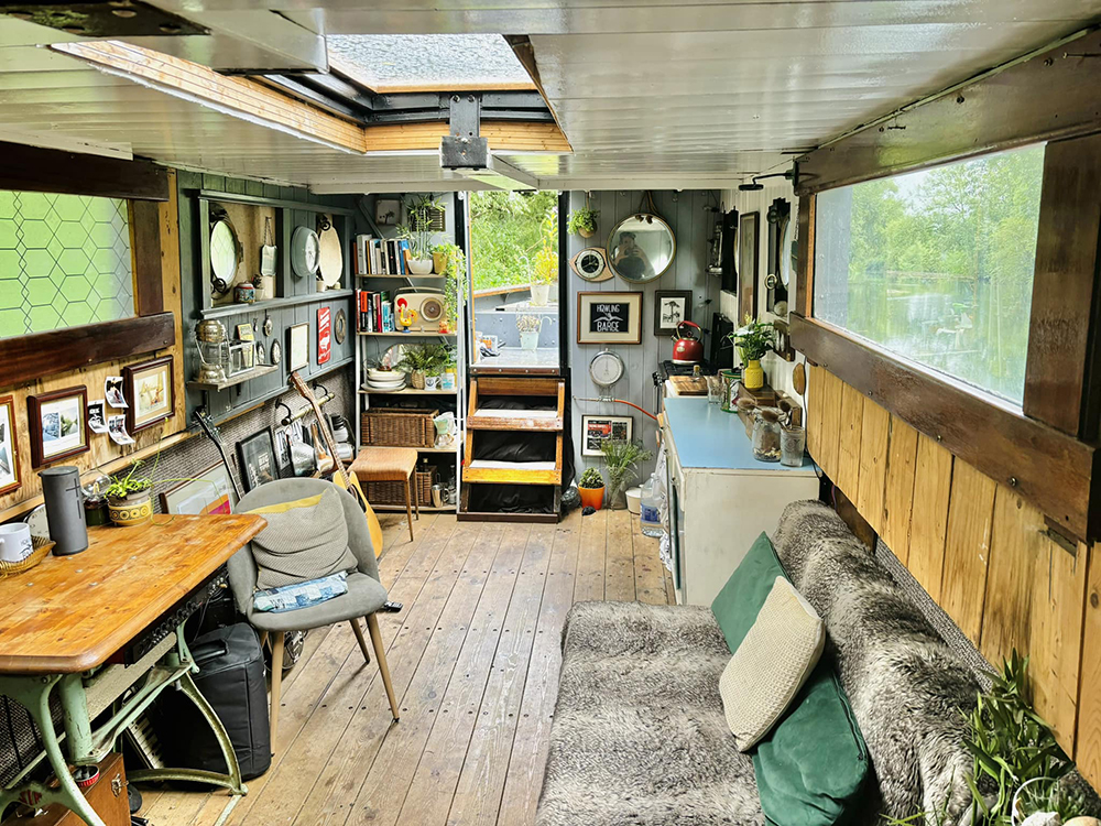 Paul's hard work has resulted in a stylish and comfortable home.